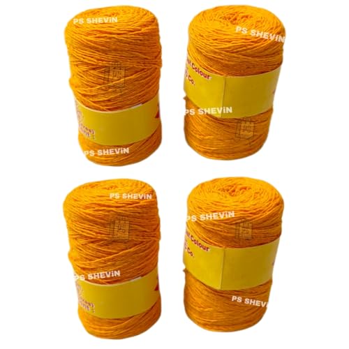 Image of Pila Kalawa Raksha Sutra Dhaga 100% Cotton Sacred Thread Hindu Moli Pasupu Thadu, Religious Peela Dhaga || Pooja Mauli Yellow Colour Puja Kalawa for Hand |FN R877