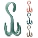 DarkEagle Belt Hangers for Closet, 360 Degree Rotating Scarf Tie Rack 4 Colors, Handy and Sturdy (4-Pack)