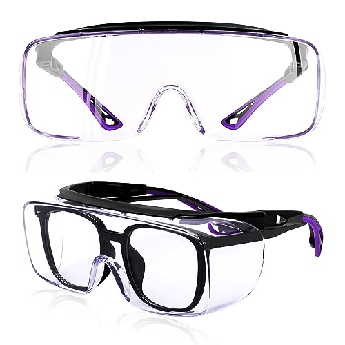 MORK&SUKY Safety Glasses Fit Over Prescription
