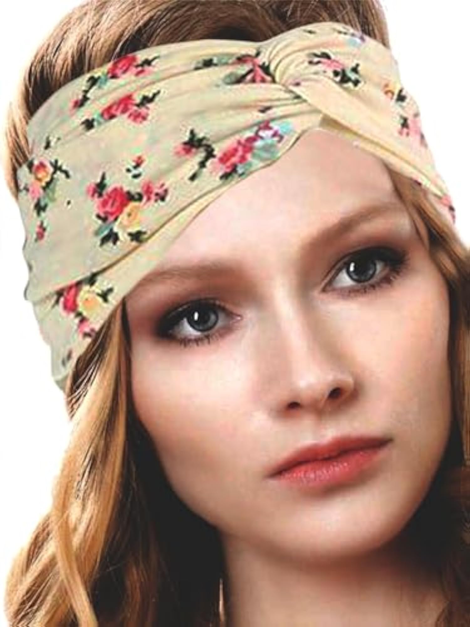 Boho Knotted Fabric Headband with Criss Cross Design