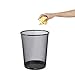 Amazon Basics - Mesh Cylindrical Trash Can Waste Basket, 4.5 Gallon, Black