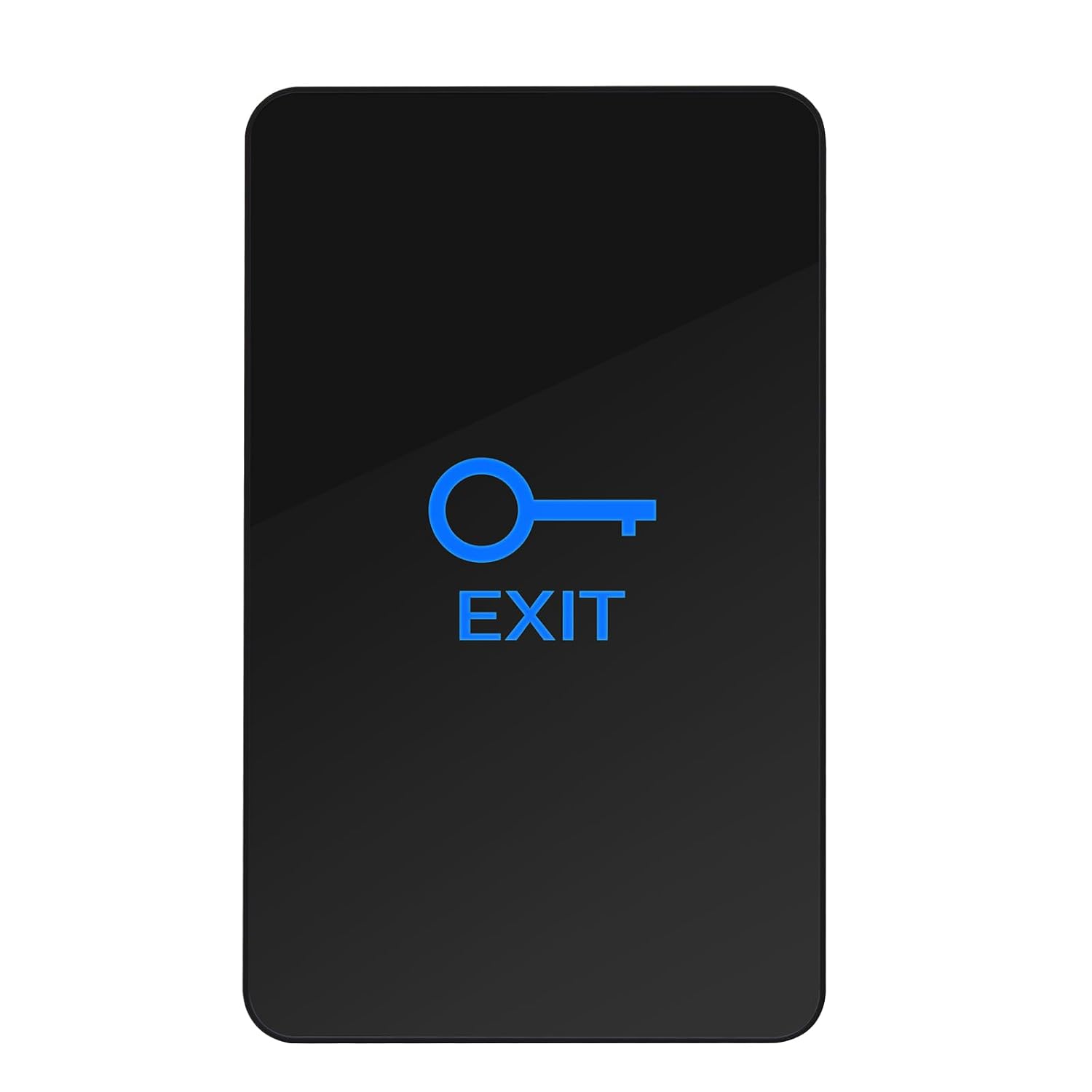 Ultra Slim Touch Exit Button for Access Control System, DC 12V-24V, NO/NC/COM Output, Surface Mount Door Release Switch with LED Indicator