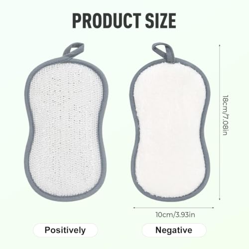Image of Multifunctional Double Wire Dishwashing Rags, 2026 New Multipurpose Sponge, Durable Cleaning Cloth for Home Kitchen,Dish Sponge for Kitchen Cleaning, Reusable Cleaning Pad for Families (15)