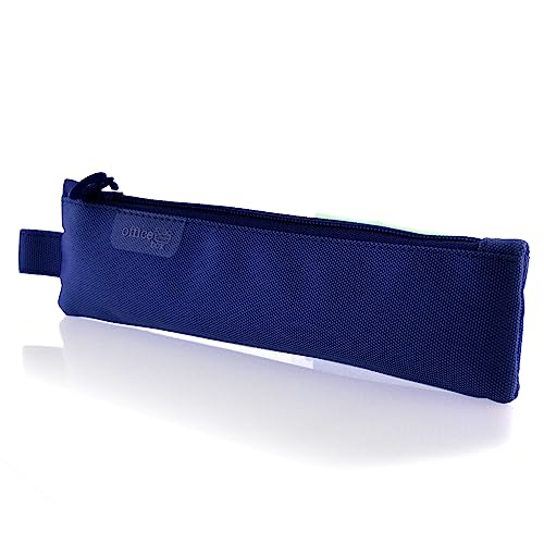 office box Estuche Portatodo Mini Basic -Ref. 59411- con Cierre de Suave Cremallera Extra Resistente, Lavable y de Gran Duración en Formato Rectangular de Colorline by (Azul Marino)