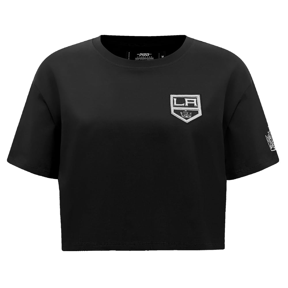 Camiseta NHL Classic para mujer de algodón de chenilla negro talla L 6