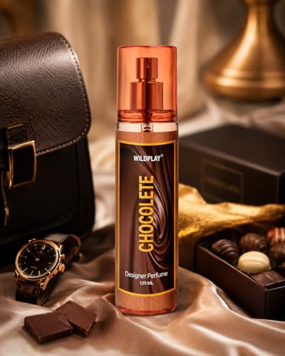 Image of Wildplay Fragrance 125ML Perfume for Men & Women - Long Lasting Multi-Fragrance Spray, Floral Fruity Sweet Notes, Unisex Premium Perfume for Daily Wear & Special Occasions (Chocolate)