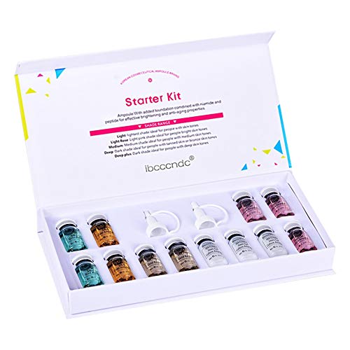 Allbestaye Fond de teint liquide pour système Microneedling Kit de maquillage correcteur de teint hydrofuge hydrofuge semi permanent Cover