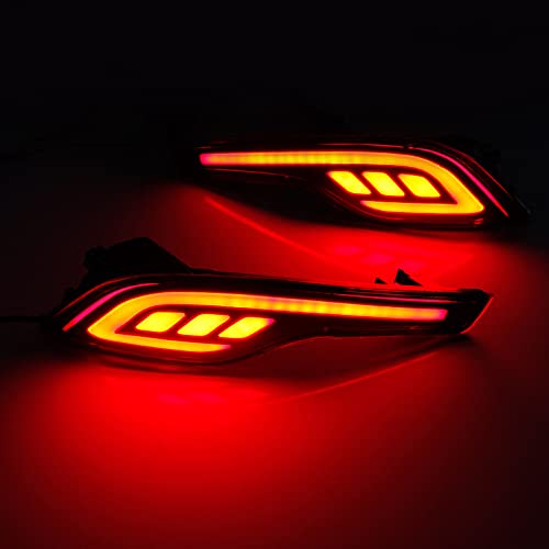 1 Par LED Retrovisor Bumper Refletor Freio Cauda Luz de Nevoeiro Lâmpada Para Honda CRV 2017-2021 Bu