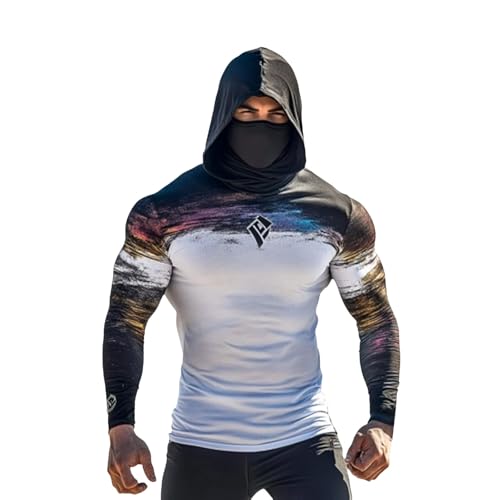 Sudadera de hombre con capucha negra talla M y diseño de la bandera de EE. UU.