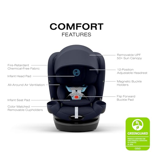 Image of Callisto G 360 Rotating All-in-One Convertible Car Seat - Ocean Blue