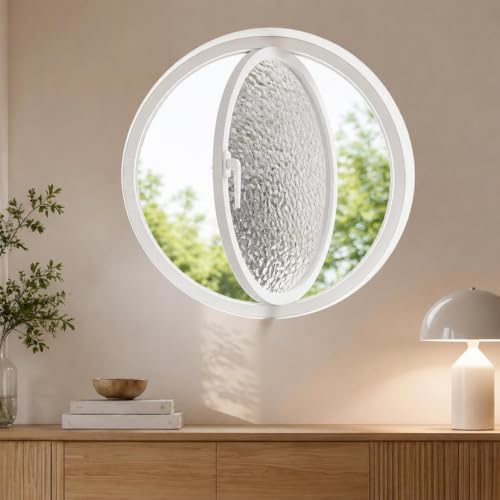 360° Rotating Round Window with Diamond Glass