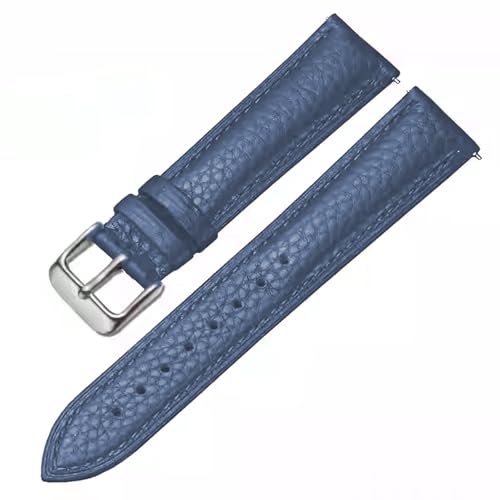 Image of Genuine Leather Watch Band Hand-Stitched Texture Padded Italian Leather Strap Quick Release 12mm 13mm 14mm 15mm 16mm 17mm 18mm 19mm 20mm 21mm 22mm 23mm 24mm Replacement Band for Women Men