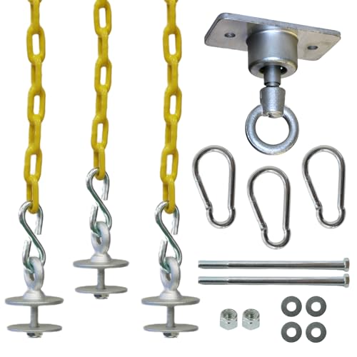 DIY Tire Swing Kit for Tree or Wooden Swing Set Beam |...