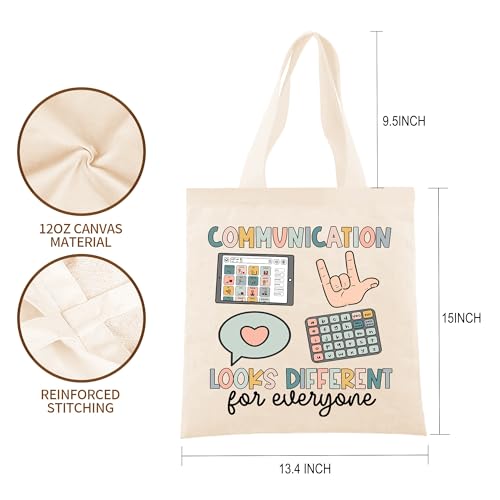 VIAMAZ Speech Therapy Tote Bag - Therapist Gifts, SLP Gifts for Women2