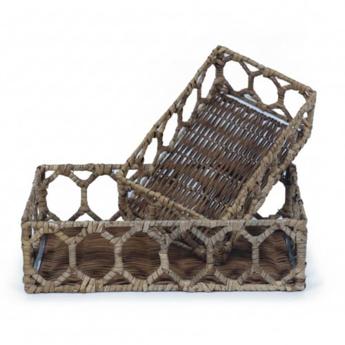 Panier en rotin synthétique lavable pour coiffeuse sans désordre - 2