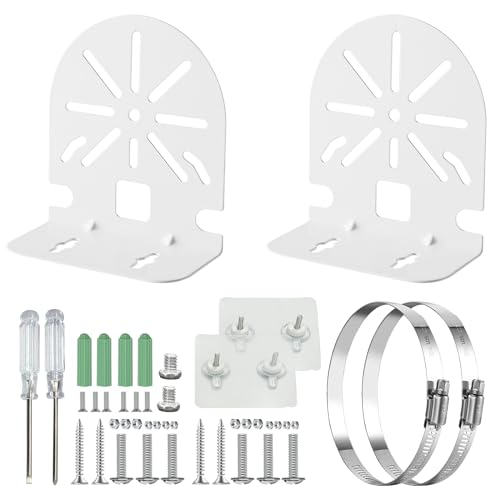 Anevios 2 Piezas Soporte Universal para Cámara de Vigilancia con 2 Abrazaderas de Manguera...