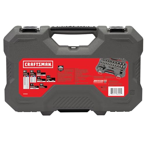 CRAFTSMAN OVERDRIVE 49-Piece Gunmetal Chrome Mechanics Tool Set, Standard SAE/Metric Socket Set, with Hard Case (CMMT99049L) - image 5