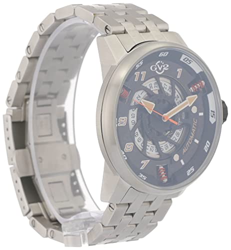 GV2 Men's Motorcycle Sport Swiss Automatic Watch, 316L Stainless Steel Bracelet4