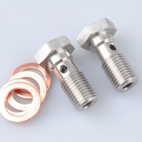 Image of AC PERFORMANCE 7 /16 x 20 Banjo Bolt, -4 AN, 25mm UHL, Stainless Steel, Pack of 2