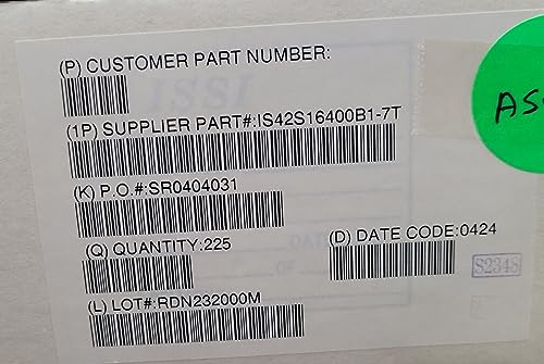(1 PC) IS42S16400B1-7T ISSI