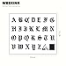 WEEKINK Old English Gothic Alphabet Letter Temporary Tattoos – Realistic Name & Word Fake Tattoo for Finger, Wrist & Neck, Long Lasting Semi-Permanent Tattoos for Men & Women