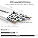 Cat 7 Ethernet Cable 1.5ft 6 Pack Shielded,Flat Ethernet Patch Cables - High Speed Internet Cable for Modem, Router, LAN, Computer - Compatible with Cat 5e,Cat 6 Network - White