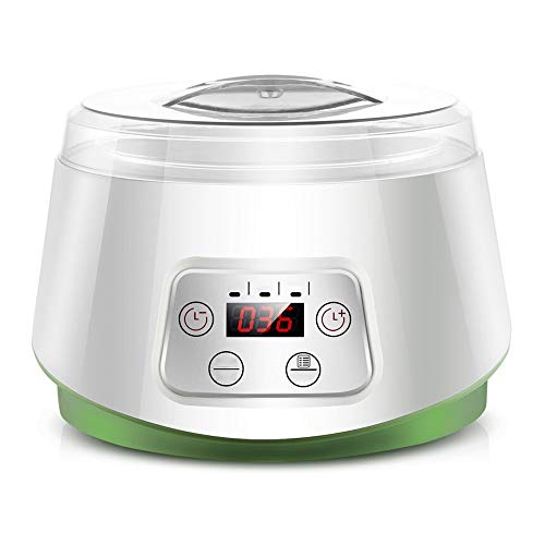 FxsD Yogur Hecho en casa Yogur Máquina Inteligente de Control de Fermentación Una máquina Multifuncional Saludable Material de Vidrio borosilicato de Alta Fabricante de Yogur (Color : White)