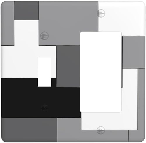 Miniatura 116 de Cubierta de Interruptor de Luz de Palanca de 1 Gang con Estampado de Bosque de Pinos Rústico Campestre, Cabaña Lodge Granero Bosque Forestal de