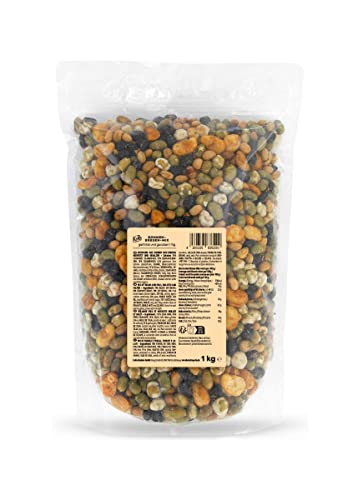 KoRo - Gerösteter und gesalzener Bohnen-Erbsen-Mix 1 kg - Proteinreich (32 g/100 g) - Ohne Farb-, Geschmacks- oder Konservierungsstoffe