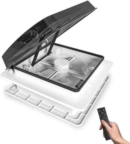 2012 Ventilador de Techo Autocaravana 400mm RV 12V-24V Ultra Sile...