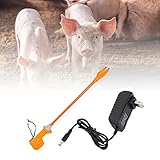 Animal Electric Prod Hot Shock, 55CM 8000V Electric Rechargeable Hand Prod Shock Animals Livestock Farm Pig Cattle Prod Safety Shock Prodder with Battery (USA Stock) (55CM)