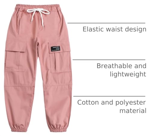 Image of SANGTREE Girls & Womens Drawstring Cargo Jogger Pants,3 Years - Women 3XL