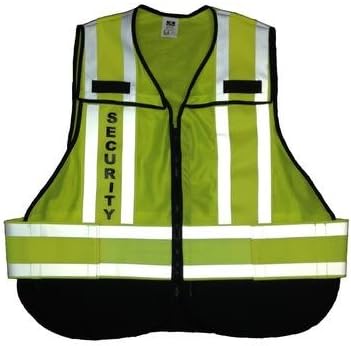 IM Survival Radians CSV032-J Size 2XL/4XL Premium Ripstop Micro Mesh Security Police Law Enforcement Traffic Safety Vest, Black