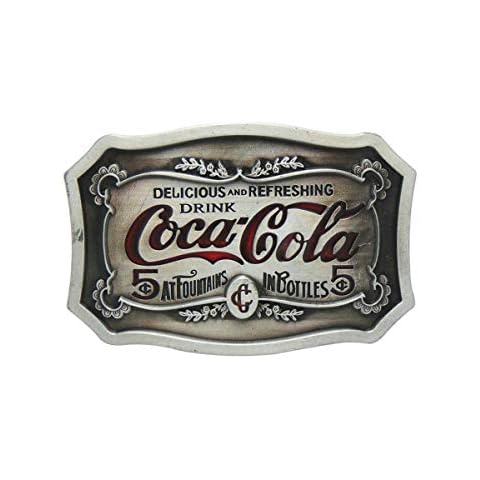 JiuErDP Coca-Cola Belt Buckle Belt Buckle Personality Hip-hop Retro Buckle Jeans Belt Dress Belt Casual & Work Belt Buckles (Color : Coca-Cola, Size : 1.5in) Cover