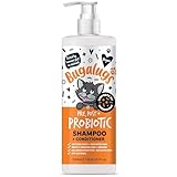 Bugalugs Cat Shampoo for Itchy Skin with Prebiotics & Probiotics for cats - kitten and cat shampoo for indoor cats for sensitive skin supports your pets Microbiome (Shampoo 500ml)