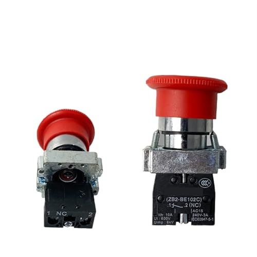 Arrêt d'urgence XB2-BS542 sécuriser l'atelier avec un bouton-poussoir 22mm rouge 1NC