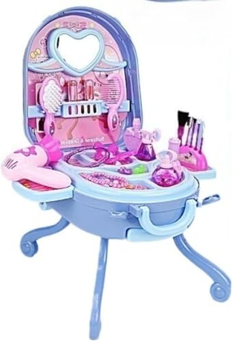 [BLINGOOD] ���̎q�p�q���p���C�N�A�b�v�Z�b�g�A�c�t���p�X�[�c�P�[�X�A�a�����v���[���g�A��������A�v���C�n�E�X (�u���[,33*31*42cm) [���s�A���i]