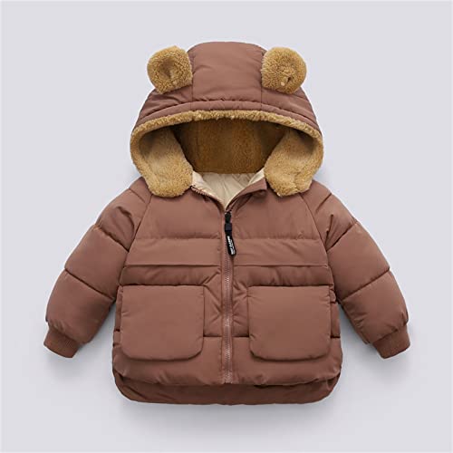 Toddler Kids Cute Bear Ears Hooded Snowsuit Coats Thicked Winter Warm Jacket Windproof Puffer Outerwear Down Coats3