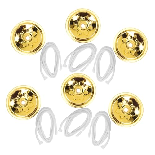 LOLIPPYY Mecha De Bola Flotante para Lampara De Aceite Repuesto Duradero Mecha Redonda para Quemador De Alcohol Interiores