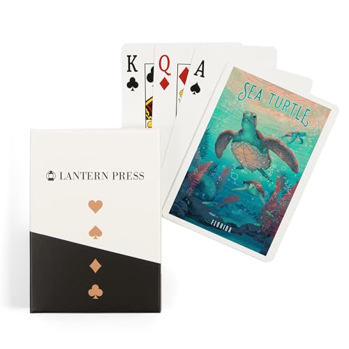 Lantern Press Florida, Diseño Fluid Linework, Naipes Póker 52