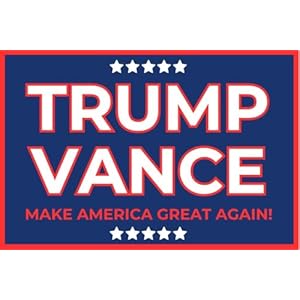 Trump Poster Donald Trump JD Vance Blue 2024 President Campaign Cool Wall Art Print Poster 18×12