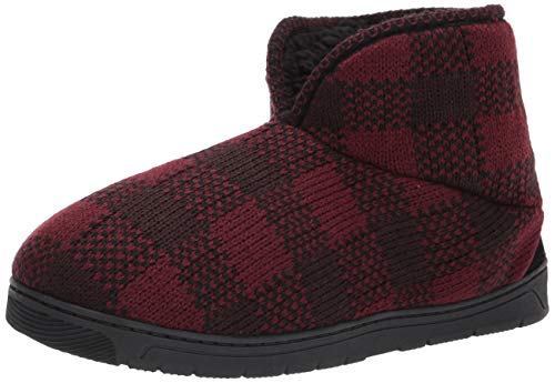 Muk Luks Men's Pull On Style Slipper, Oxblood #TOP5