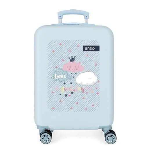 Enso Good Day Maleta de cabina Multicolor 37x55x20 cms Rígida ABS Cierre combinación 34L 2,6Kgs 4 Ruedas Dobles Equipaje de Mano