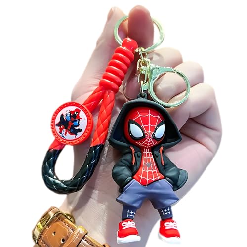 Rawan Fresh Cartoon Keychains For Girls Boys, Pendant Key Accessories, Cute Kawaii Key ring Purse Backpack,Key Chain Wristlet Car Charms (Red)