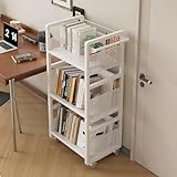 Peut supporter jusqu'à 70 kg - Conçu pour les charges lourdes:Fabriqué avec de l'acier au carbone épais et un cadre renforcé, ce chariot à livres roulant peut supporter jusqu'à 70 kg sans se plier ni vaciller - idéal pour les écoles, les bureaux et l'utilisation à long terme.