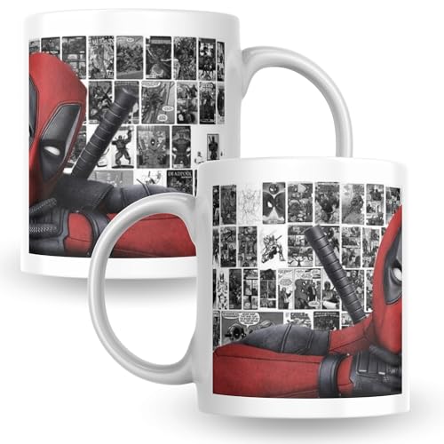 KaTunn - Taza Superhéroes Personalizada con Nombre - Taza Personalizada para Café - Tazas Originales para Regalar - Regalo Friki para Fans - Regalos Personalizados Únicos (Deadpool)