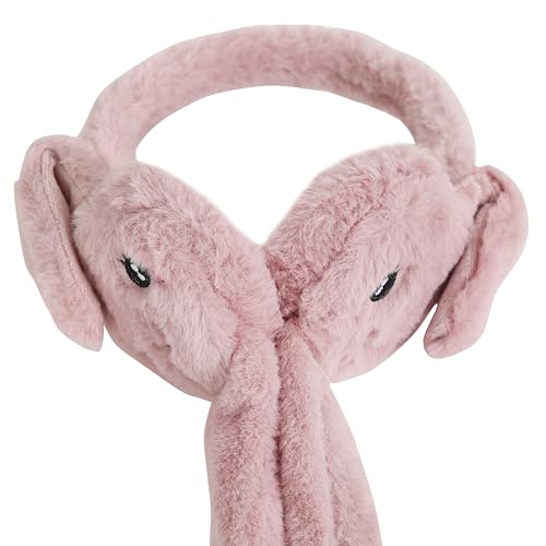Image of FabSeasons Soft & Warm Winter Ear Muffs | Plush Faux Fur Ear Warmers for Cold Weather | Lightweight & Cozy Ear Protection