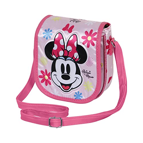 Preisvergleich Produktbild Minnie Maus Floral-Mini Muffin Schultertasche, Rosa