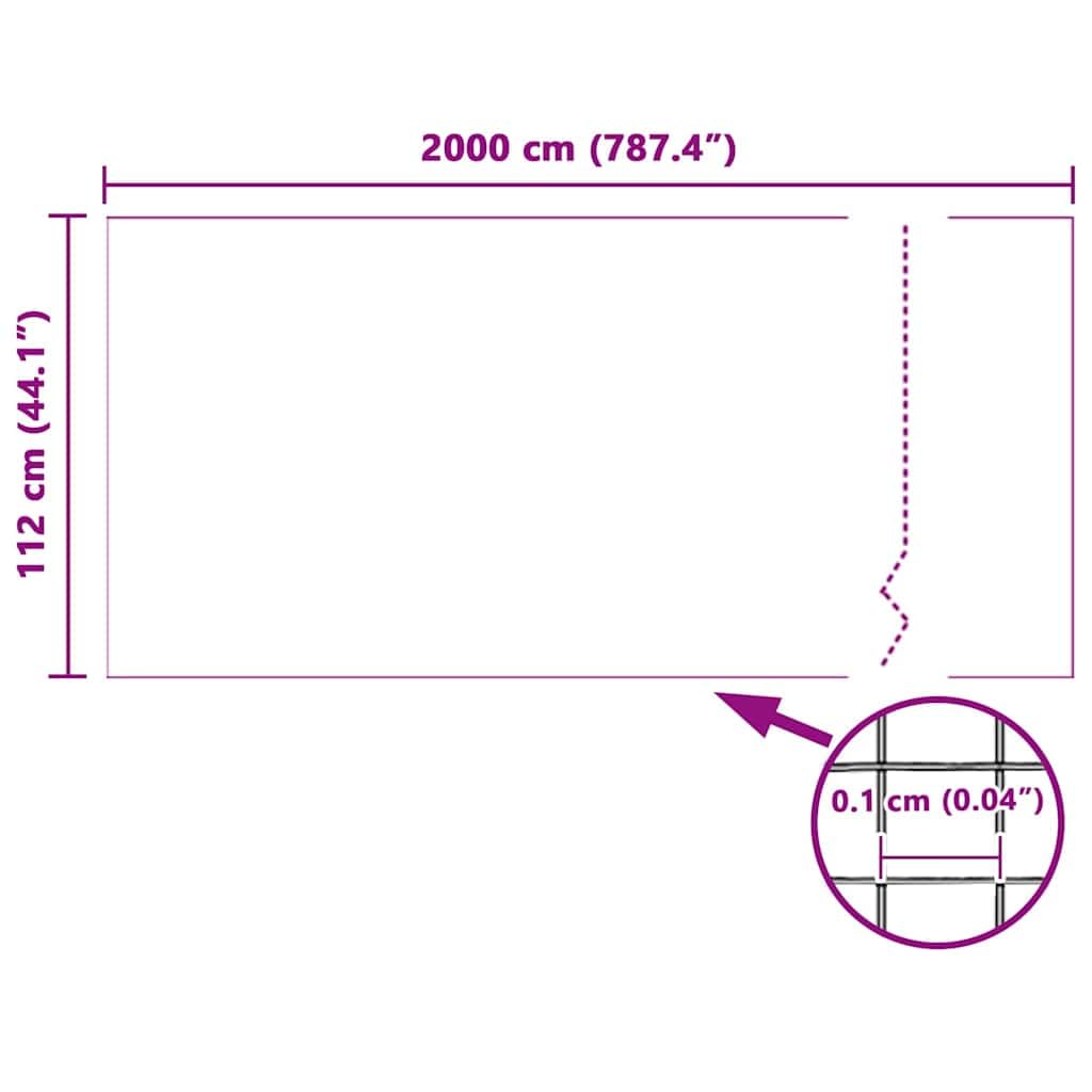 Glasfaser Insektenschutzgitter Weiß 112 x 2000 cm, Outdoor Insektenschutznetz für Terrassen und Veranden, langlebiges Netz zum Zuschneiden und Reinigen