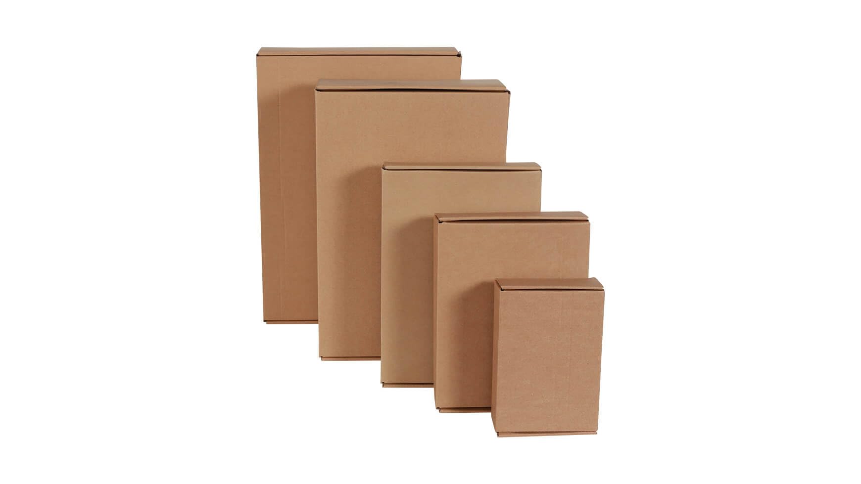 40x Modulbox 250 x 175 x 50 mm Selbstklebestreifen Braun Briefkarton Maxibrief Versandkarton DHL, Hermes, UPS